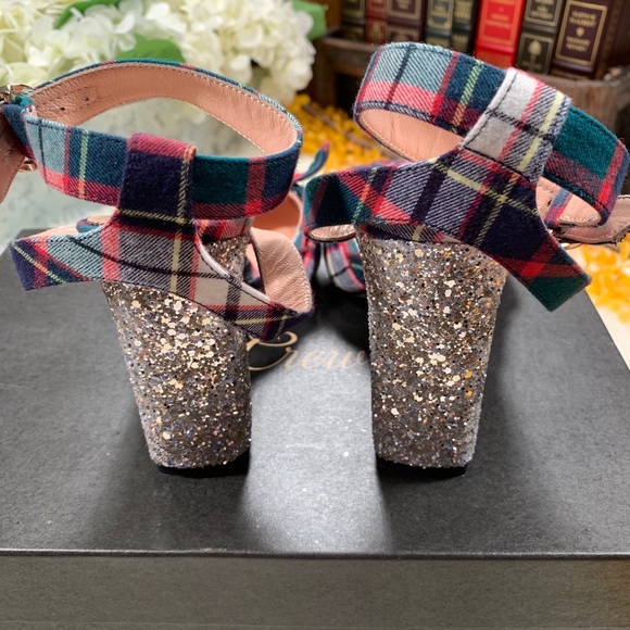 NEW J. Crew Vicky Ankle Strap Plaid Pumps - Picture 5 of 7